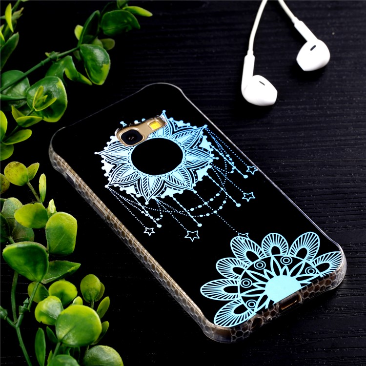 Electroplating IMD Shockproof TPU Phone Accessory Cover for Samsung Galaxy A3 (2017) - Flower Pendant-6