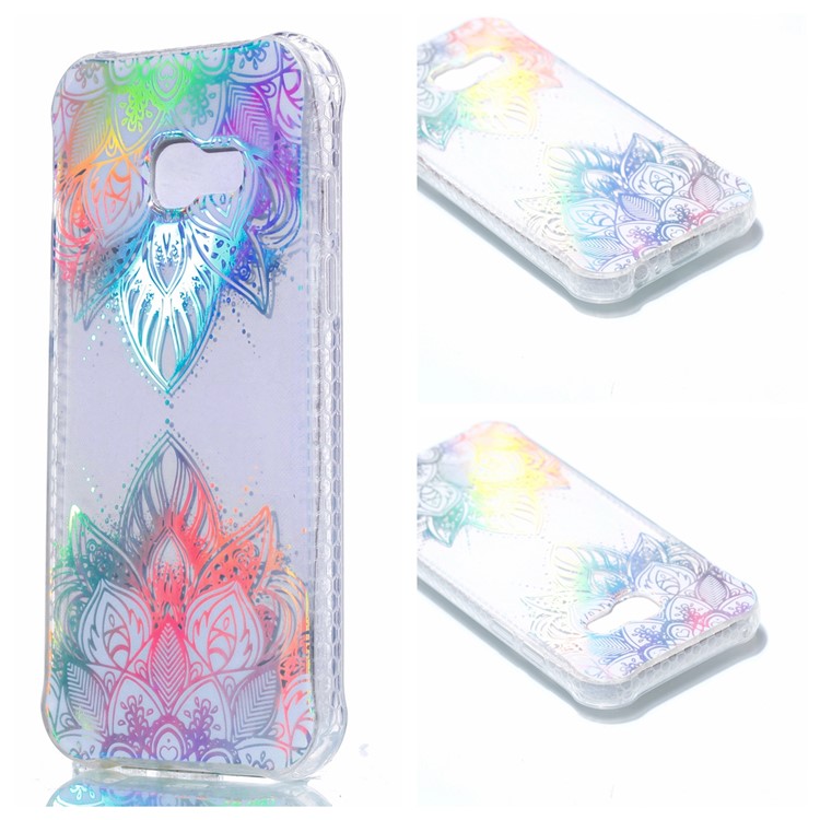 

Electroplating IMD Shockproof TPU Shell Case for Samsung Galaxy A5 (2017) SM-A520 - Colorized Flower