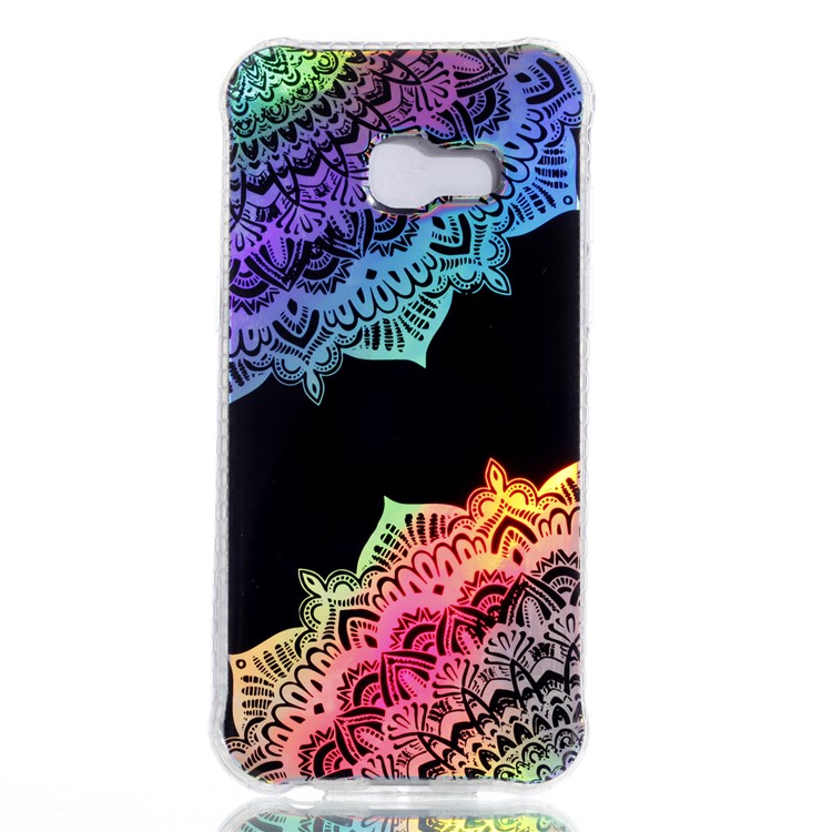 Electroplating IMD Shockproof TPU Protection Case for Samsung Galaxy A5 (2017) SM-A520 - Colorful Mandala-2