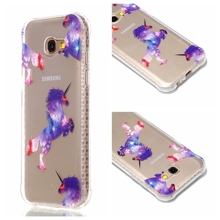 

Electroplating IMD Shockproof TPU Phone Cover Case for Samsung Galaxy A5 (2017) SM-A520 - Unicorns