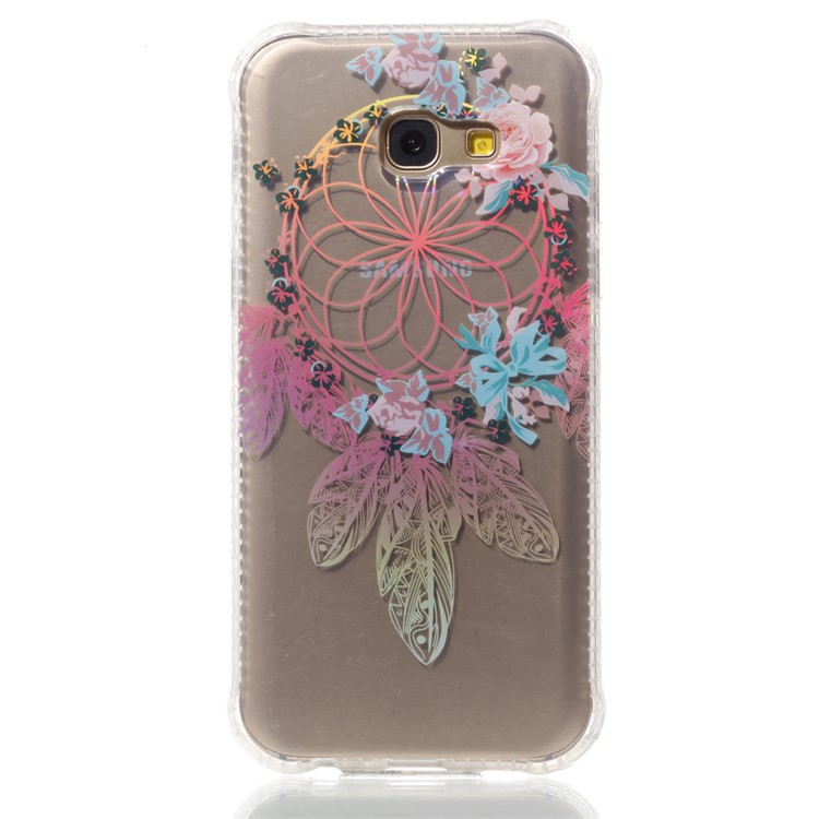 Plated IMD Shockproof TPU Case for Samsung Galaxy A5 (2017) SM-A520 - Flower Windbell-2