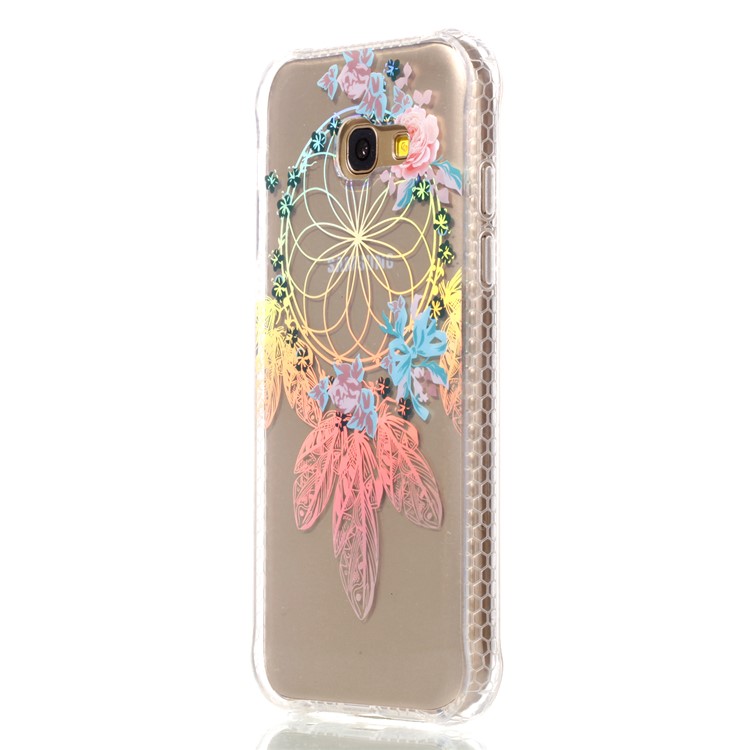 Plated IMD Shockproof TPU Case for Samsung Galaxy A5 (2017) SM-A520 - Flower Windbell-3