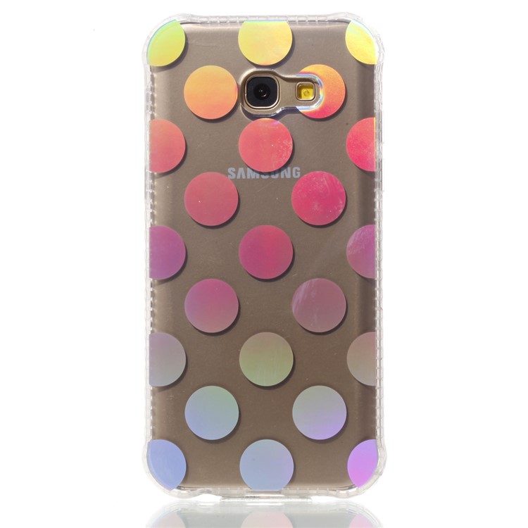 Electroplating IMD Shockproof TPU Case Protective Shell for Samsung Galaxy A5 (2017) SM-A520 - Polka Dots-2
