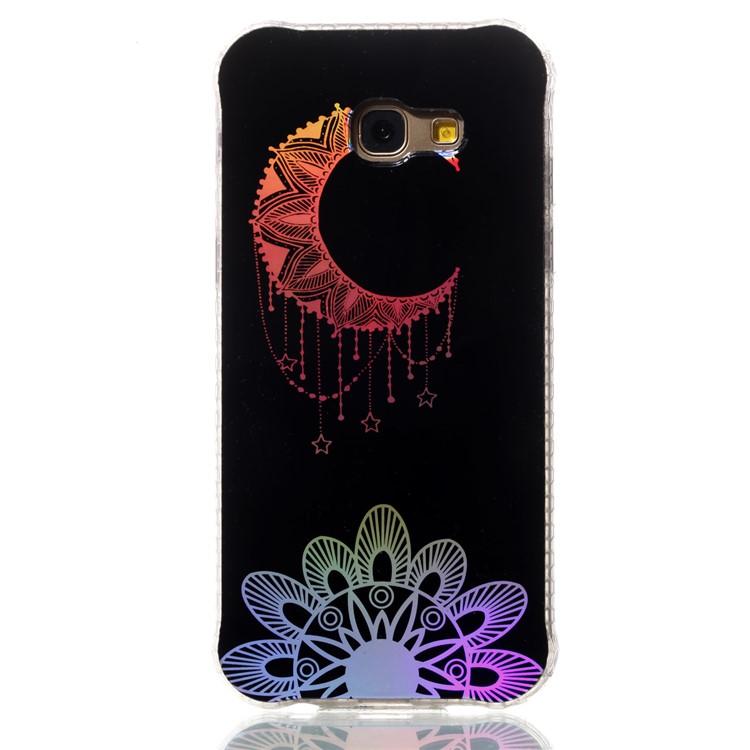 Electroplating IMD Shockproof TPU Cover Phone Shell for Samsung Galaxy A5 (2017) SM-A520 - Moon Pendant-2