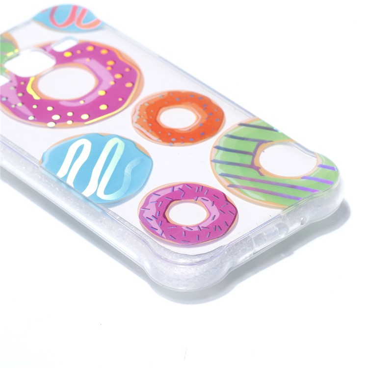 Plated IMD Drop-proof TPU Case Protector for Samsung Galaxy J3 (2016) / J3 - Doughnuts-4