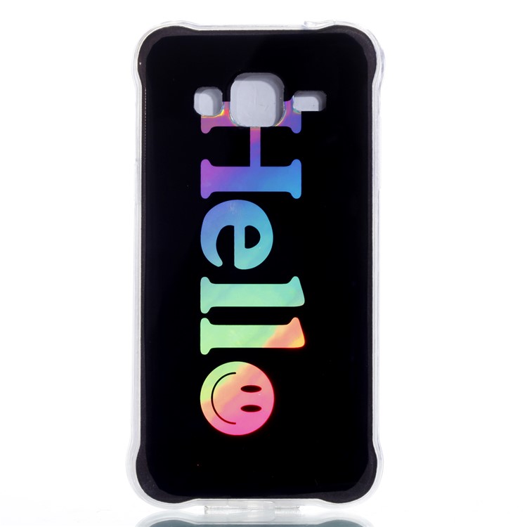 Plated IMD Drop-proof TPU Protective Cover for Samsung Galaxy J3 (2016) / J3 - Hello-2