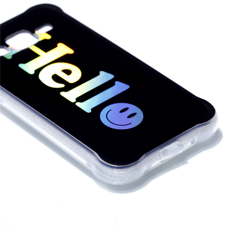 Plated IMD Drop-proof TPU Protective Cover for Samsung Galaxy J3 (2016) / J3 - Hello-4