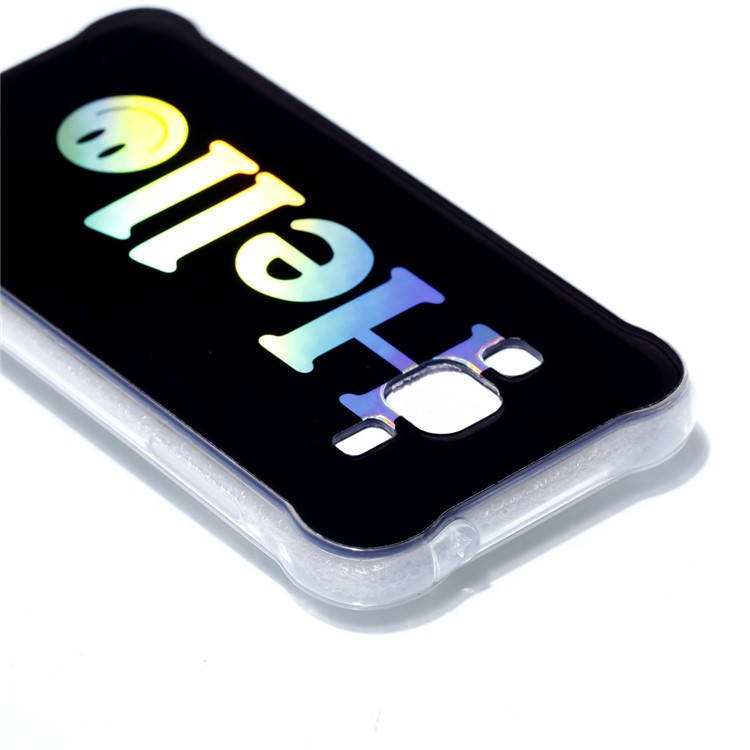Plated IMD Drop-proof TPU Protective Cover for Samsung Galaxy J3 (2016) / J3 - Hello-5
