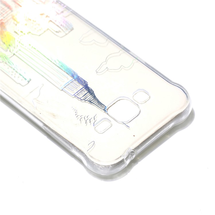 Plated IMD Drop-proof TPU Cover for Samsung Galaxy J3 (2016) / J3 - Buildings-5