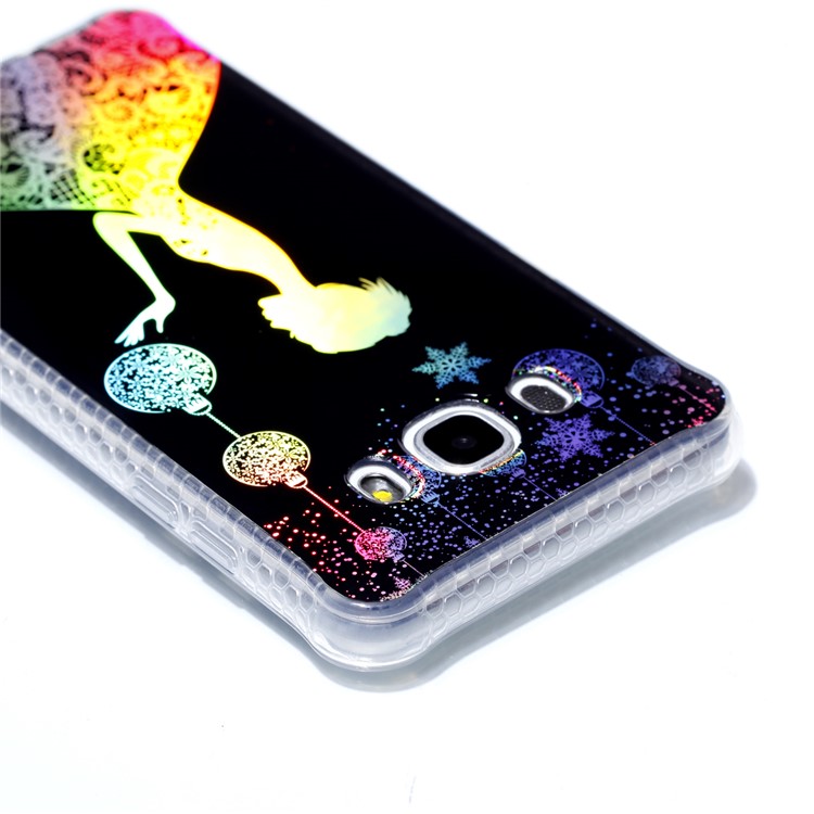 For Samsung Galaxy J5 (2016) J510 Electroplated IMD Pattern TPU Phone Case Accessory - Elegant Lady-5