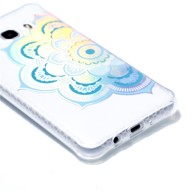 Electroplated IMD Pattern TPU Mobile Cover for Samsung Galaxy J5 (2016) J510 - Henna Lotus-4