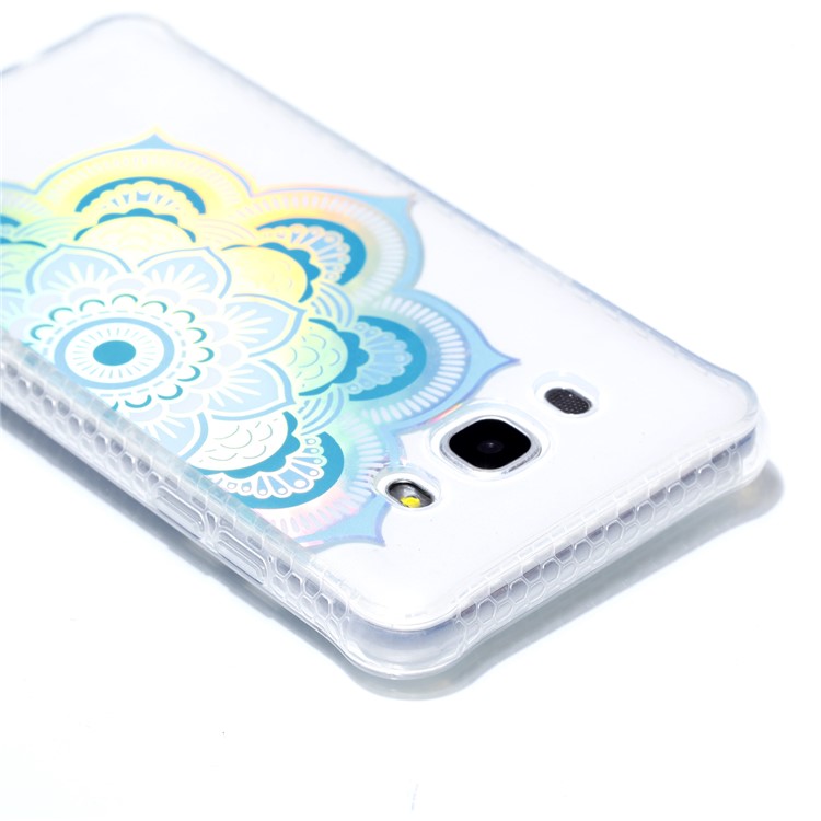 Electroplated IMD Pattern TPU Mobile Cover for Samsung Galaxy J5 (2016) J510 - Henna Lotus-5