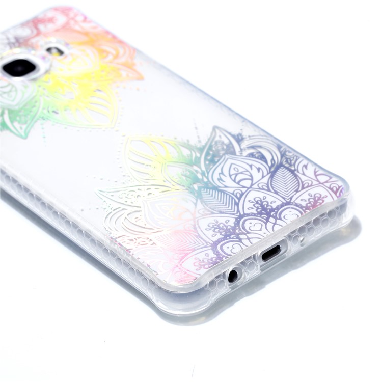 Electroplated IMD Pattern TPU Back Case for Samsung Galaxy J5 (2016) J510 - Two Halves Henna Lotus-4