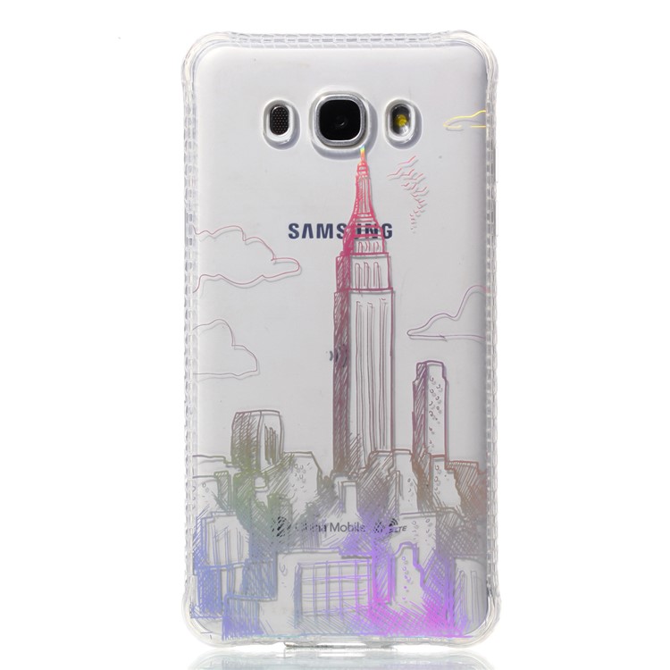 For Samsung Galaxy J5 (2016) J510 IMD Pattern TPU Electroplated Case - New York City-2