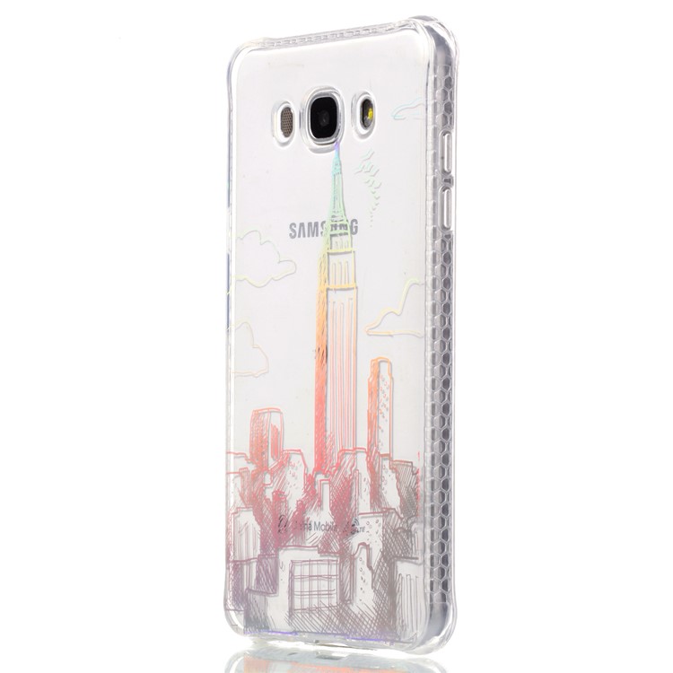 For Samsung Galaxy J5 (2016) J510 IMD Pattern TPU Electroplated Case - New York City-3