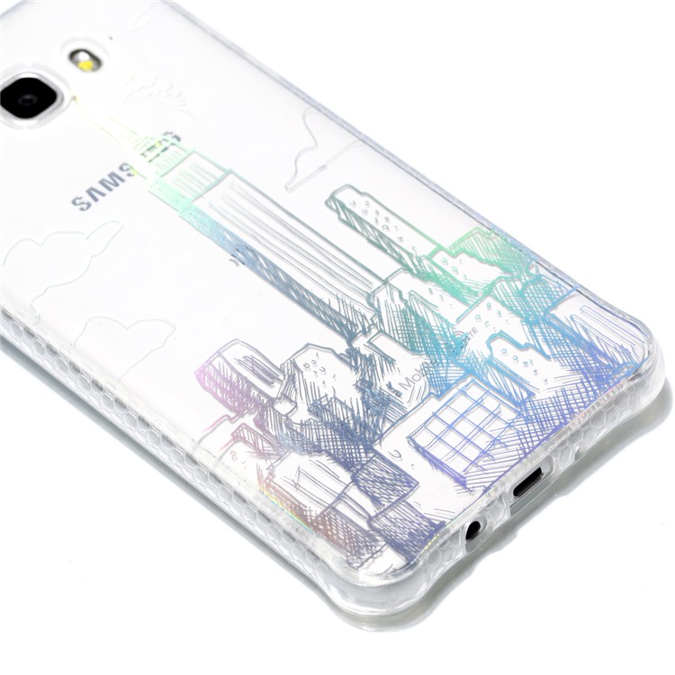 For Samsung Galaxy J5 (2016) J510 IMD Pattern TPU Electroplated Case - New York City-4