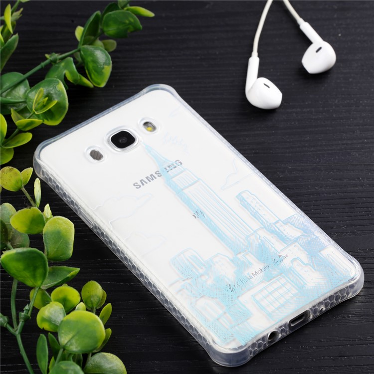 For Samsung Galaxy J5 (2016) J510 IMD Pattern TPU Electroplated Case - New York City-6