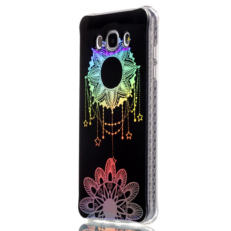 Electroplated IMD Pattern TPU Mobile Shell Cover for Samsung Galaxy J5 (2016) J510 - Dream Catcher and Flower-3