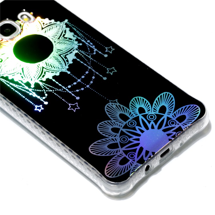 Electroplated IMD Pattern TPU Mobile Shell Cover for Samsung Galaxy J5 (2016) J510 - Dream Catcher and Flower-4
