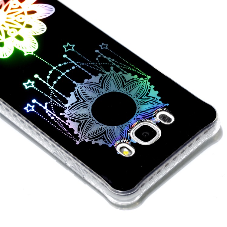 Electroplated IMD Pattern TPU Mobile Shell Cover for Samsung Galaxy J5 (2016) J510 - Dream Catcher and Flower-5