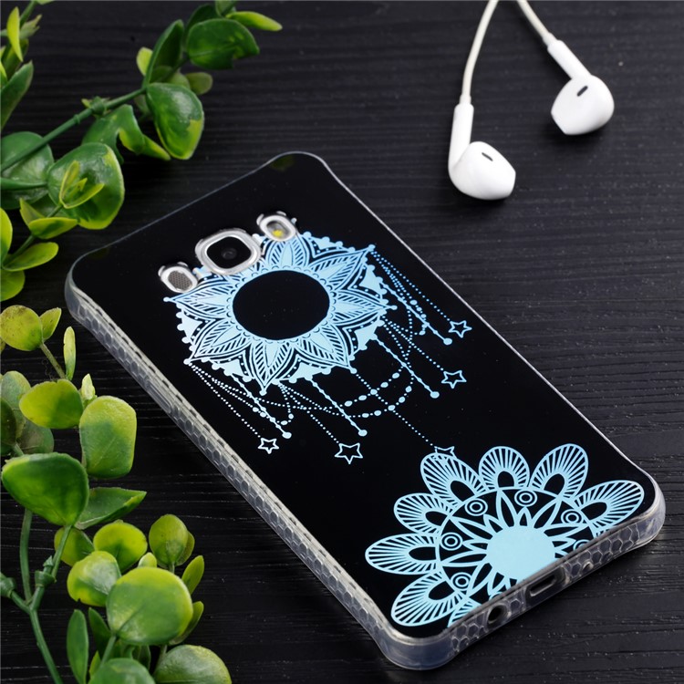 Electroplated IMD Pattern TPU Mobile Shell Cover for Samsung Galaxy J5 (2016) J510 - Dream Catcher and Flower-6