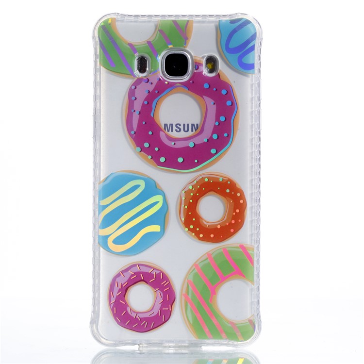 Plating IMD Shockproof TPU Cover for Samsung Galaxy J7 (2016) SM-J710 - Doughnuts-2