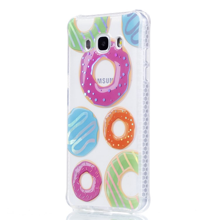 Plating IMD Shockproof TPU Cover for Samsung Galaxy J7 (2016) SM-J710 - Doughnuts-3