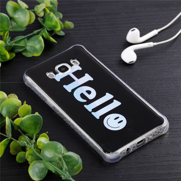 Plating IMD Shockproof TPU Cover for Samsung Galaxy J7 (2016) SM-J710 - Hello-6