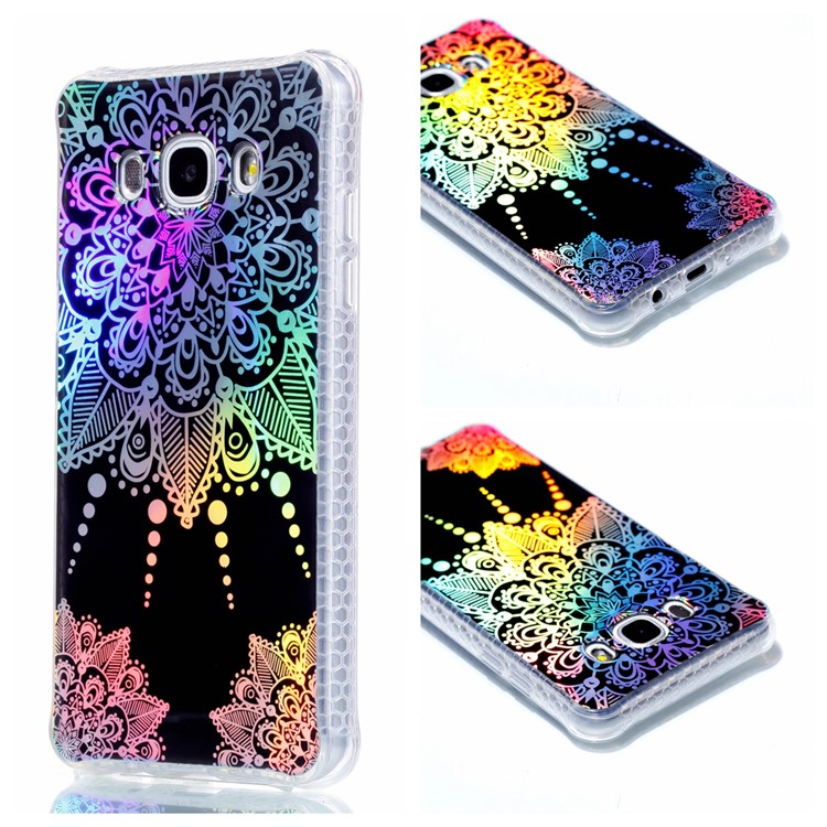 

Plating IMD Shockproof TPU Cover for Samsung Galaxy J7 (2016) SM-J710 - Mandala Flower