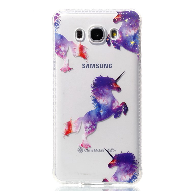 Plating IMD Shockproof TPU Cover for Samsung Galaxy J7 (2016) SM-J710 - Unicorns-2