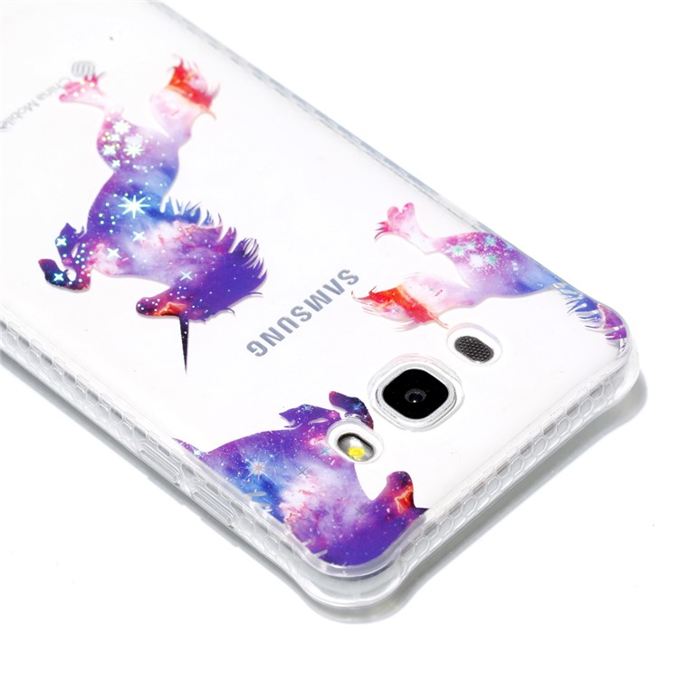 Plating IMD Shockproof TPU Cover for Samsung Galaxy J7 (2016) SM-J710 - Unicorns-5