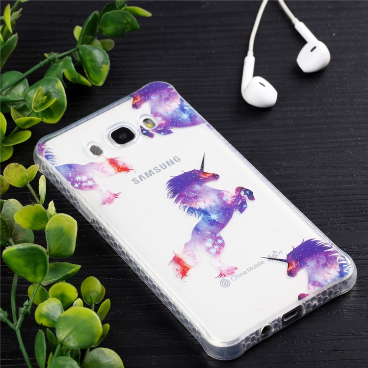 Plating IMD Shockproof TPU Cover for Samsung Galaxy J7 (2016) SM-J710 - Unicorns-6