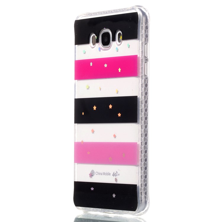 Plating IMD Shockproof TPU Cover for Samsung Galaxy J7 (2016) SM-J710 - Stars and Stripes-3