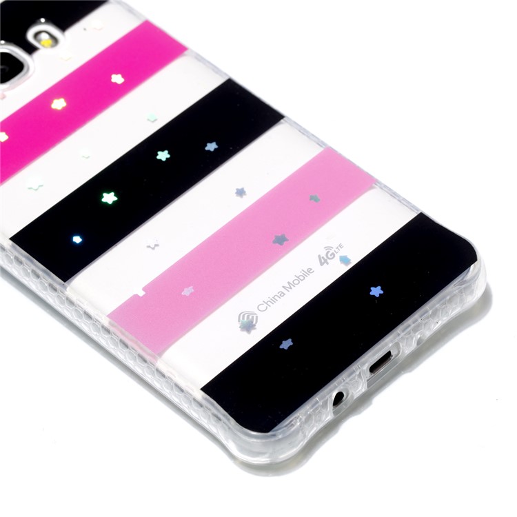Plating IMD Shockproof TPU Cover for Samsung Galaxy J7 (2016) SM-J710 - Stars and Stripes-4