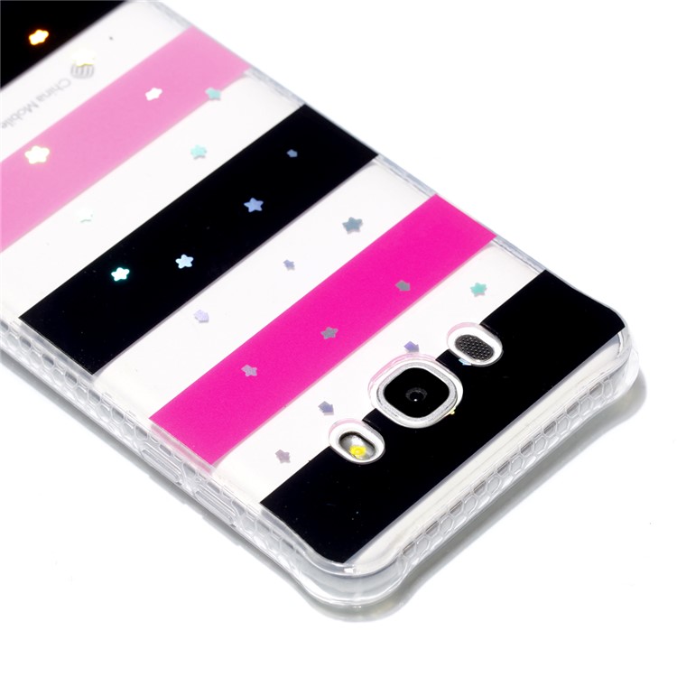Plating IMD Shockproof TPU Cover for Samsung Galaxy J7 (2016) SM-J710 - Stars and Stripes-5