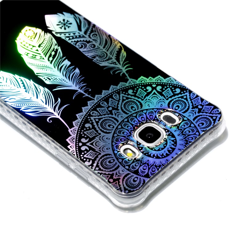 Plating IMD Shockproof TPU Cover for Samsung Galaxy J7 (2016) SM-J710 - Dream Catcher-5