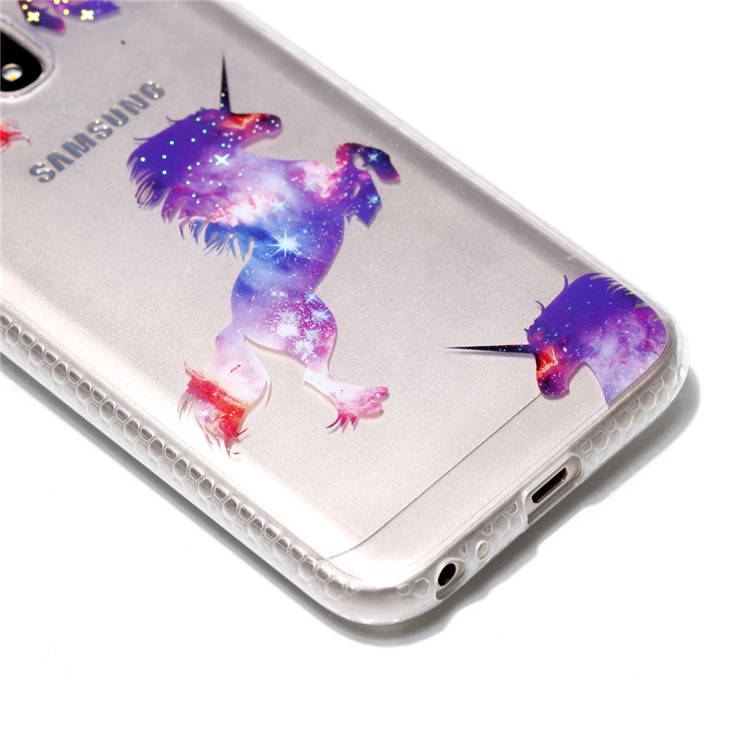 Electroplating IMD Shockproof TPU Cover for Samsung Galaxy J3 (2017) EU Version/J3 Pro (2017) - Unicorn-4