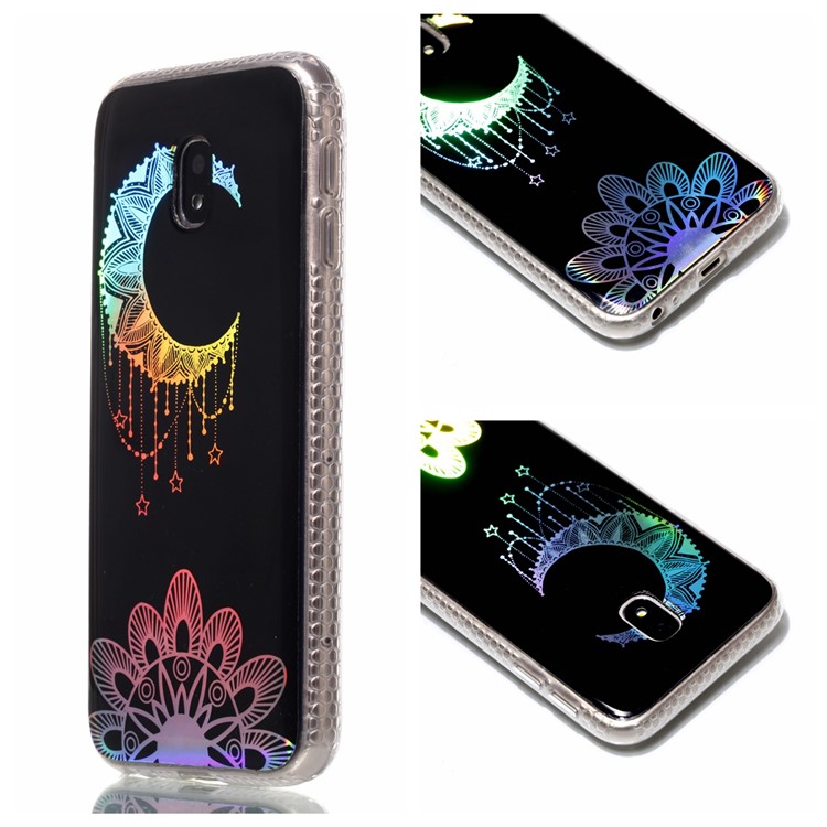 Electroplating IMD Shockproof TPU Case for Samsung Galaxy J3 (2017) EU Version/J3 Pro (2017) - Moon Dream Catcher-1