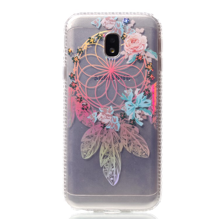 Electroplating IMD Shockproof TPU Cell Phone Shell for Samsung Galaxy J3 (2017) EU Version/J3 Pro (2017) - Flower Dream Catcher-2
