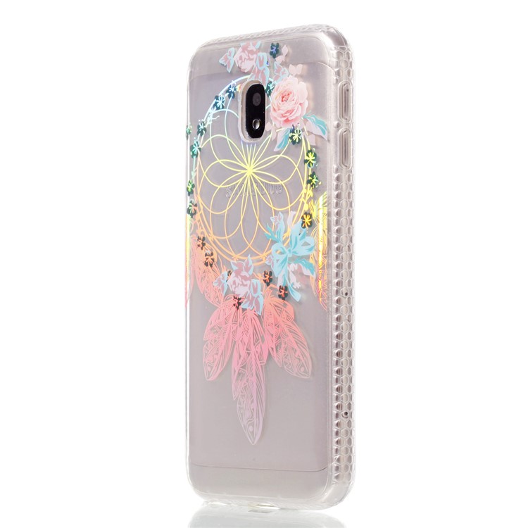 Electroplating IMD Shockproof TPU Cell Phone Shell for Samsung Galaxy J3 (2017) EU Version/J3 Pro (2017) - Flower Dream Catcher-3