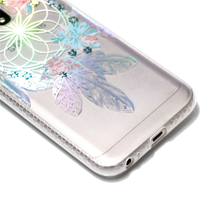 Electroplating IMD Shockproof TPU Cell Phone Shell for Samsung Galaxy J3 (2017) EU Version/J3 Pro (2017) - Flower Dream Catcher-4