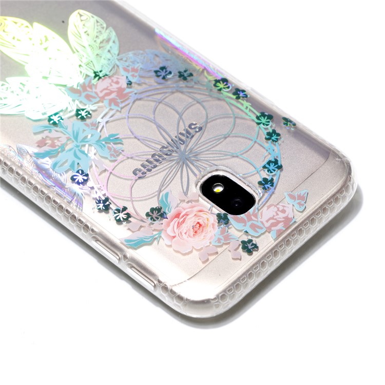Electroplating IMD Shockproof TPU Cell Phone Shell for Samsung Galaxy J3 (2017) EU Version/J3 Pro (2017) - Flower Dream Catcher-5