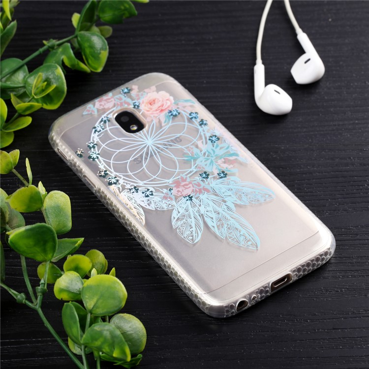 Electroplating IMD Shockproof TPU Cell Phone Shell for Samsung Galaxy J3 (2017) EU Version/J3 Pro (2017) - Flower Dream Catcher-6