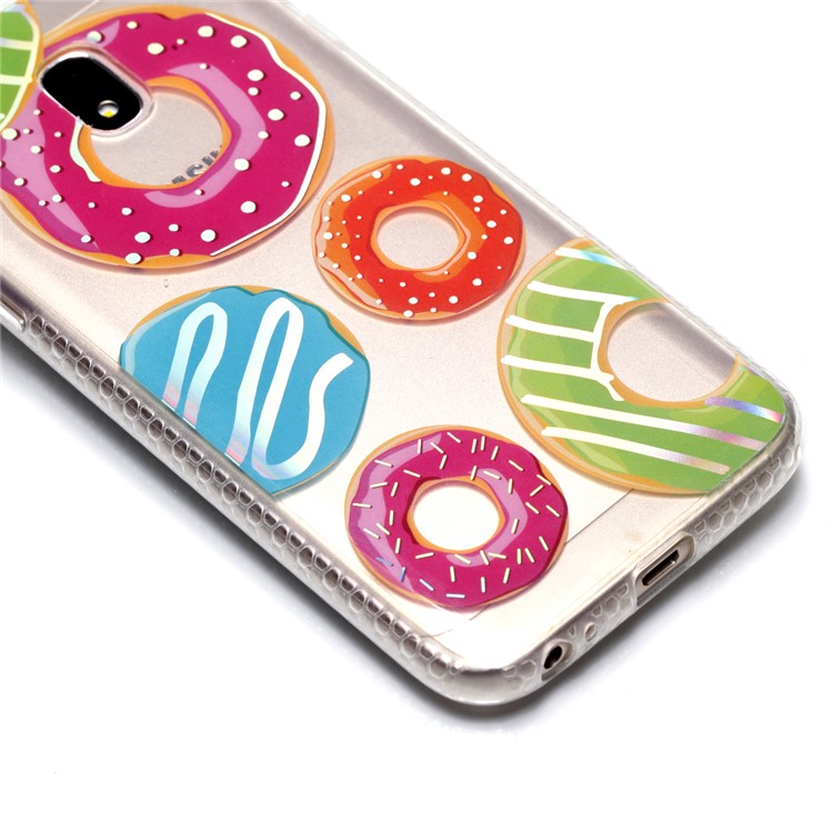 Electroplating IMD Shockproof TPU Back Casing for Samsung Galaxy J3 (2017) EU Version/J3 Pro (2017) - Doughnuts-4