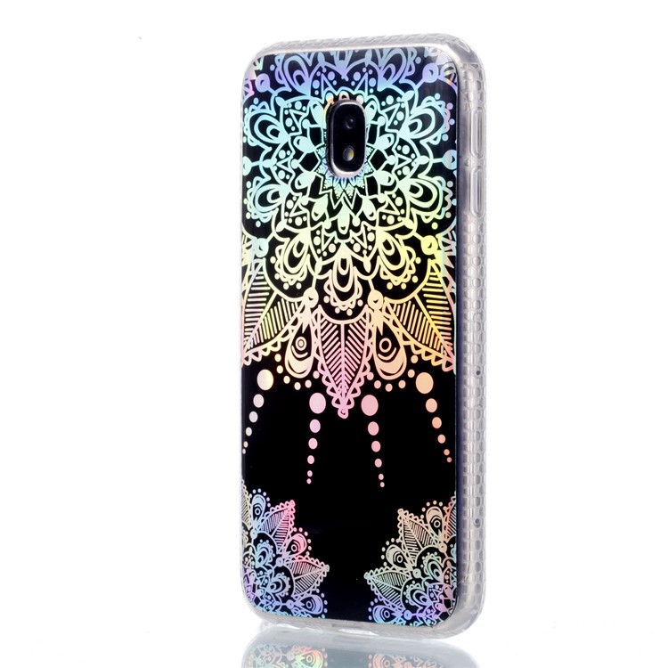 Electroplating IMD Shockproof TPU Protective Shell for Samsung Galaxy J3 (2017) EU Version/J3 Pro (2017) - Mandala Flower Pattern-2