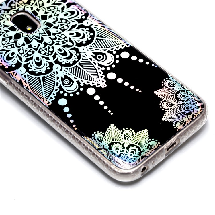 Electroplating IMD Shockproof TPU Protective Shell for Samsung Galaxy J3 (2017) EU Version/J3 Pro (2017) - Mandala Flower Pattern-4