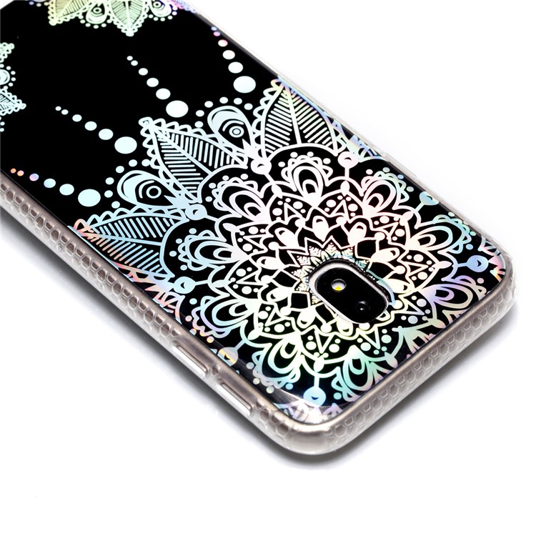 Electroplating IMD Shockproof TPU Protective Shell for Samsung Galaxy J3 (2017) EU Version/J3 Pro (2017) - Mandala Flower Pattern-5