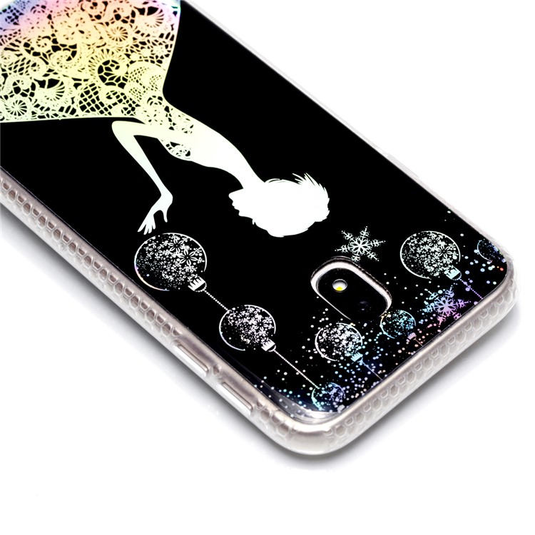 Electroplating IMD Shockproof TPU Protective Casing for Samsung Galaxy J3 (2017) EU Version/J3 Pro (2017) - Pretty Girl-6