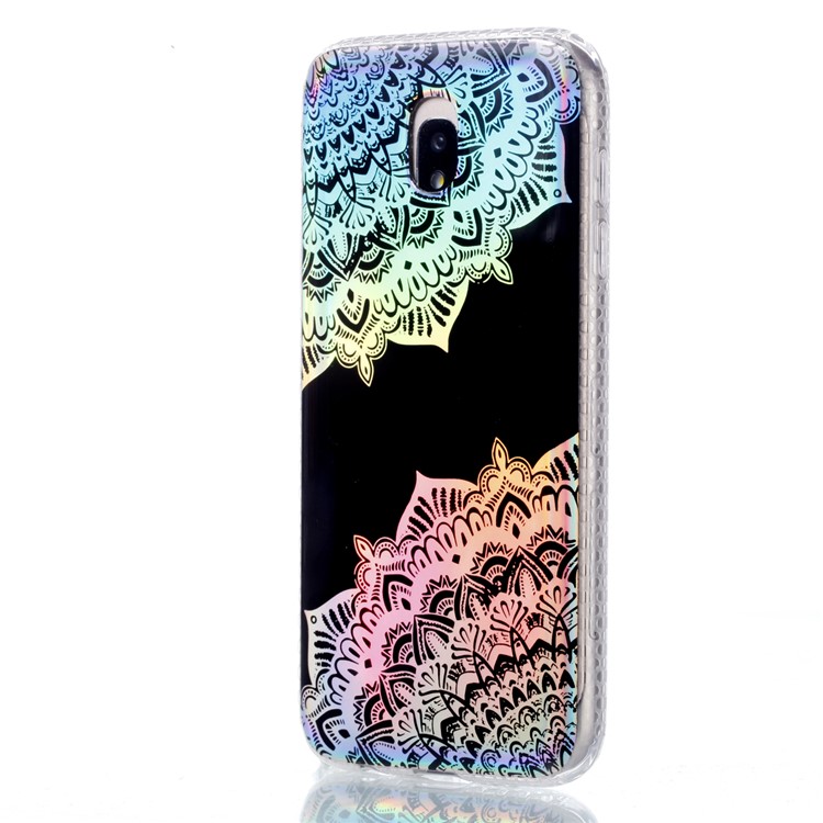 Electroplating IMD Shockproof TPU Protective Case for Samsung Galaxy J3 (2017) EU Version/J3 Pro (2017) - Colorized Mandala-3