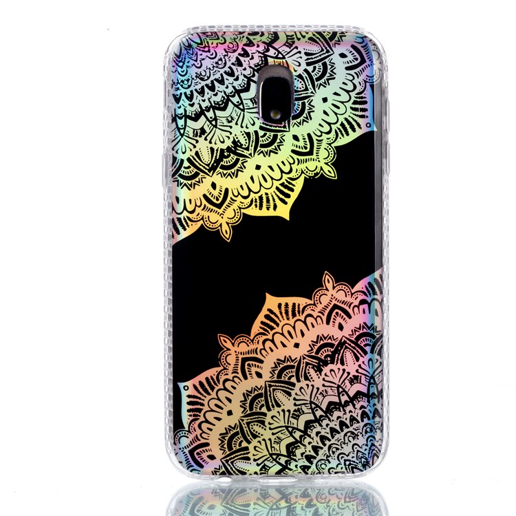 Electroplating IMD Shockproof TPU Protective Case for Samsung Galaxy J3 (2017) EU Version/J3 Pro (2017) - Colorized Mandala-4
